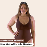 FitShape -  Breite Träger Bodysuit Tanga Sculpting Shapewear
