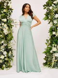 Tindra | Elegante Mouwloze Maxi-jurk met V-hals