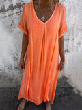 Laura™ | Losse V-hals Jurk
