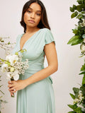 Tindra | Elegante Mouwloze Maxi-jurk met V-hals