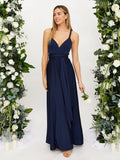 Tindra | Elegante Mouwloze Maxi-jurk met V-hals