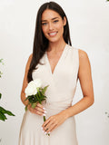 Tindra | Elegante Mouwloze Maxi-jurk met V-hals