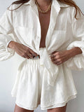 Caja | Zomerse Linnen Shorts & Blouse Set