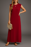 Roos | Mouwloze Maxi Jurk