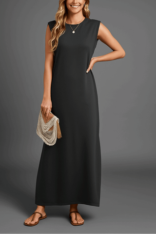 Roos | Mouwloze Maxi Jurk