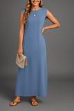 Roos | Mouwloze Maxi Jurk