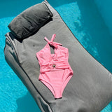 Lisa-Halternek Badpak & Sarong - Roze