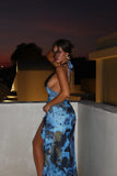 Zoé | Maxi-jurk Midnight Wave