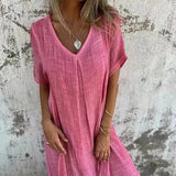Laura™ | Losse V-hals Jurk