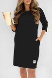 Eva™ | Midi Jurk met Ronde Hals