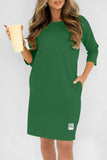 Eva™ | Midi Jurk met Ronde Hals