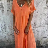 Laura™ | Losse V-hals Jurk