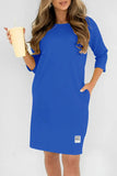 Eva™ | Midi Jurk met Ronde Hals