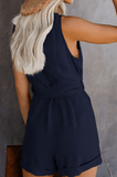 Hazel | Linnen Jumpsuit met Strikdetail