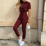 Helen | Utility Jumpsuit met Tailleceintuur
