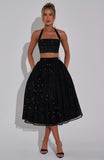 Alani Crop Top - Black Sparkle