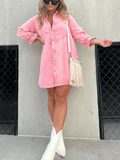 Ariel™ | Denim Jurk met Pofmouwen