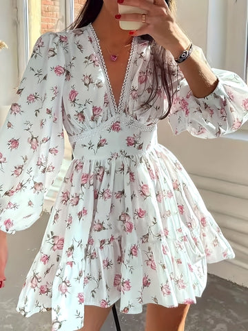 Noélie | Romantische Bloemenjurk